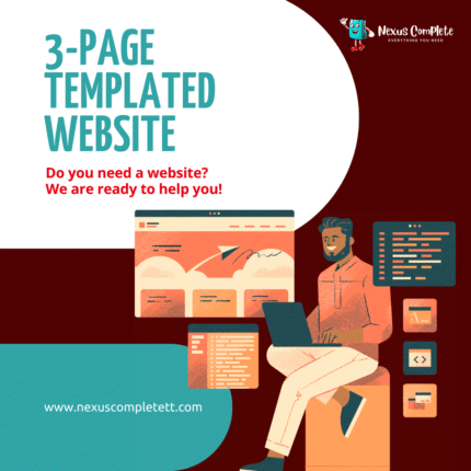3-Page Templated Website Product Thumbnail